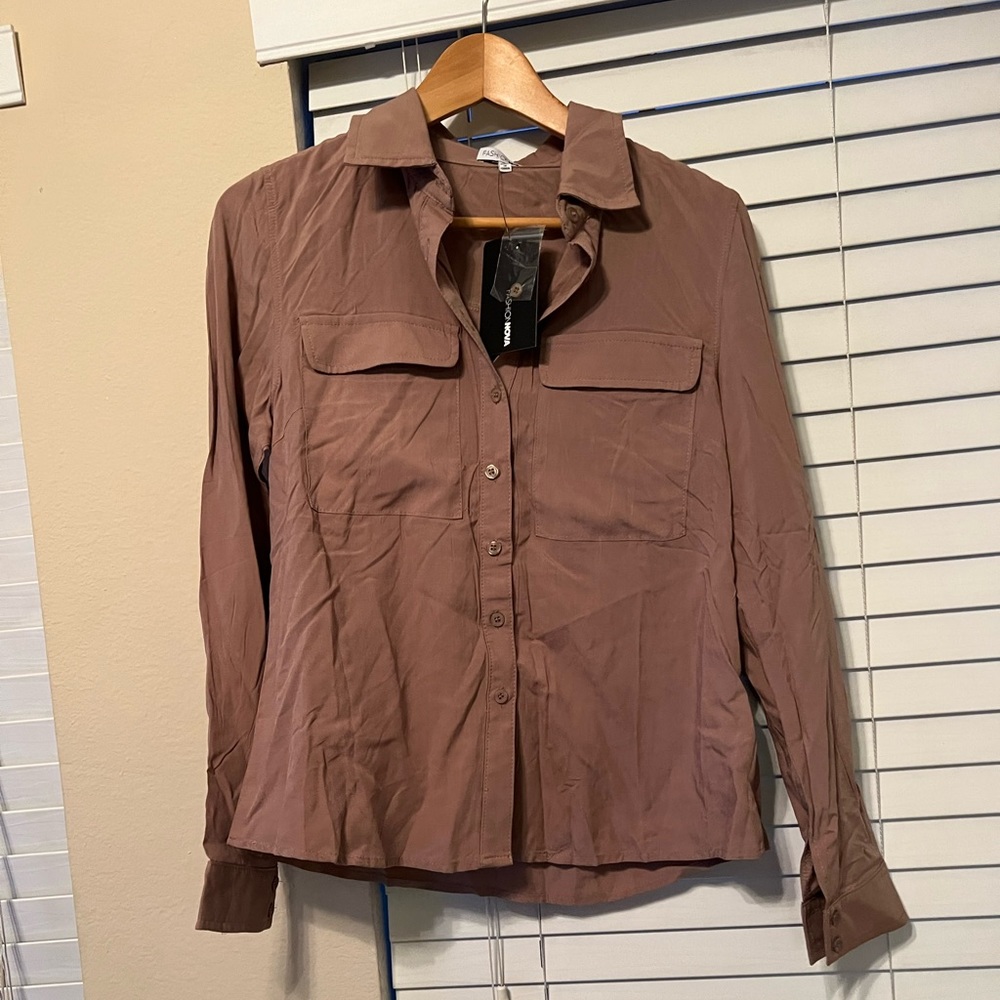 Brown Work Blouse
